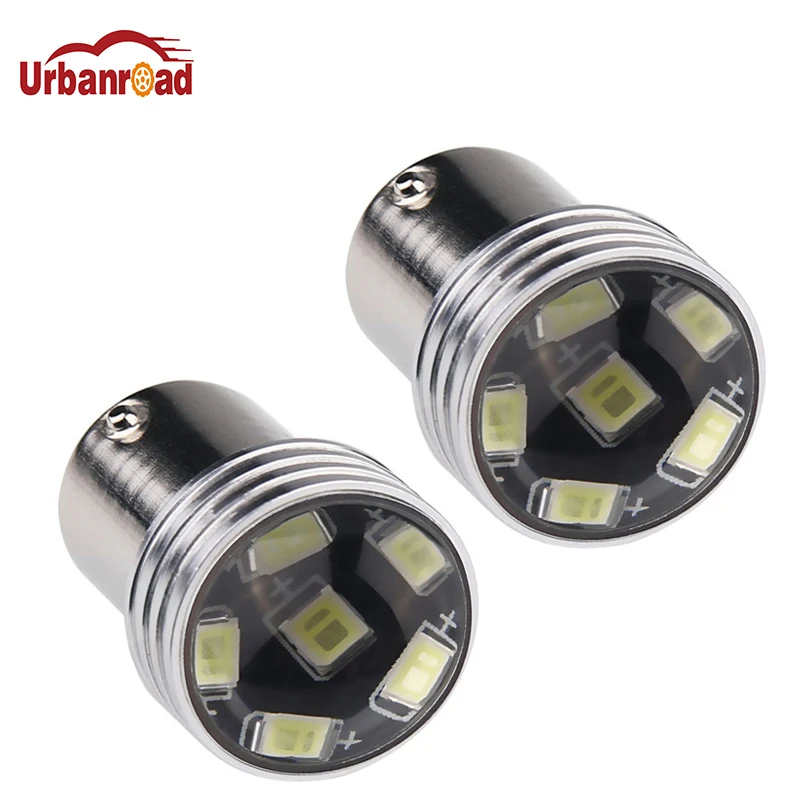 Urban road 2 шт. Белый 1156 P21W 6 LED 2835 проектор smd C12V Автомобильный источник света Запасная