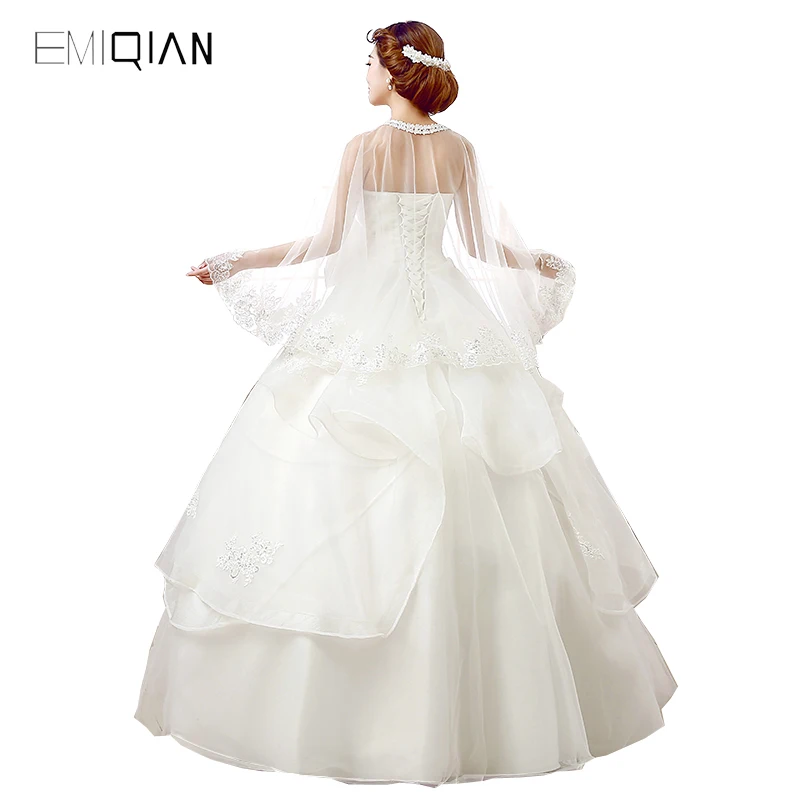 Vestido de boda de tul con escote de Organza y mariposa, elegante, envío gratuito