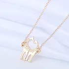 Позолоченные двухслойные ожерелья с жирафом для женщин, романтические ожерелья, модные ювелирные изделия, подарки на день Святого Валентина