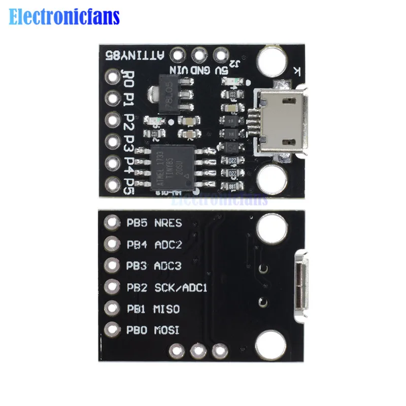 ATtiny ATtiny85 Digispark Kickstarter Micro USB макетная плата модуль для Arduino IIC IEC TWI SPI микроконтроллер низкой мощности