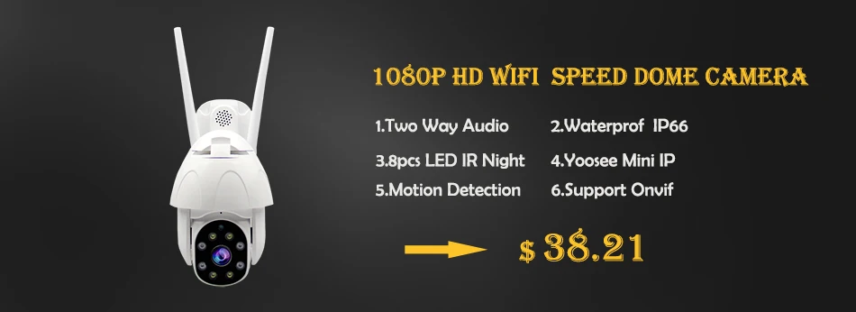 1080P wifi камера наружная перезаряжаемая батарея питание 2MP Беспроводная ip-камера безопасности PIR водонепроницаемая 110 широкий угол обзора