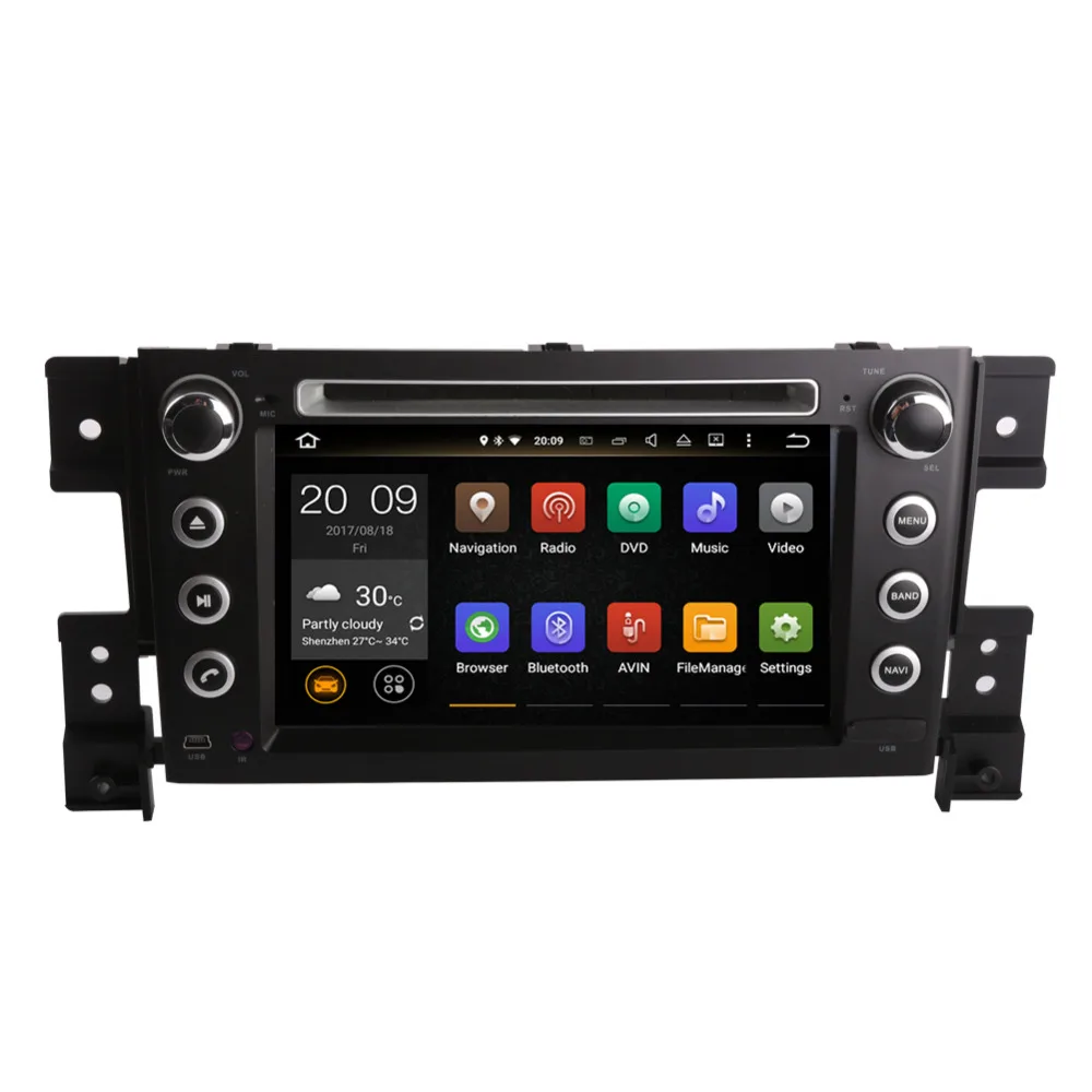 Автомобильный мультимедийный плеер Android 8 0 Восьмиядерный процессор 4 Гб + 32 ГБ ПК