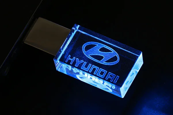 Современный hyundai crystal+ металлический USB флеш-накопитель 4 ГБ 8 ГБ 16 ГБ 32 ГБ 64 ГБ 128 Гб Внешняя карта памяти u диск