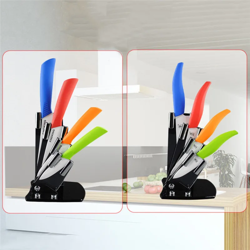 1pc Knife Stand Used For 3&quot 4&quot 5&quot 6&quot Ceramic blocks with One Peeler High Grade Acrylic Holder Black Without | Дом и сад