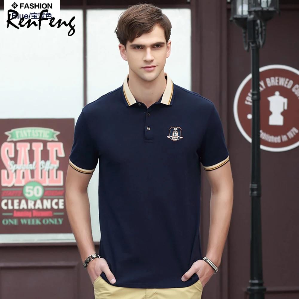 Мужская рубашка поло мужская хлопковая с коротким рукавом футболка в английском