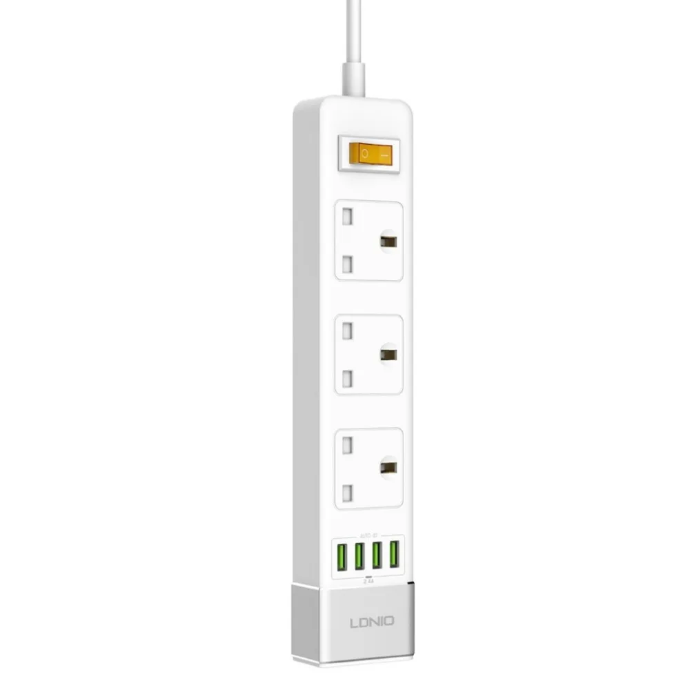 3 выхода 4 usb порта USB Электронная силовая полоса умный дом защита розетки от