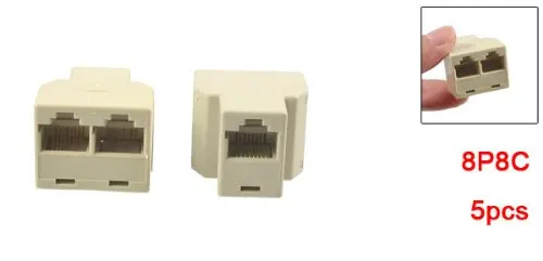 5 шт. RJ45 Женский до 2 8P8C модульные встроенные Ethernet муфта | Обустройство дома