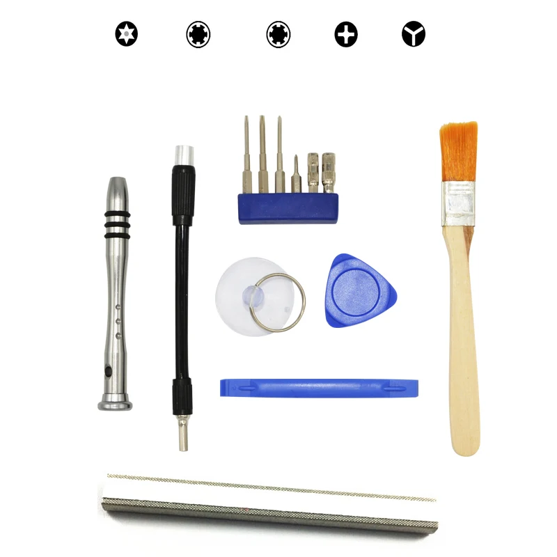 

Профессиональный Полный набор инструментов для ремонта, Набор отверток для безопасности, Набор насадок, кисть, проводящая Губка из пены для...