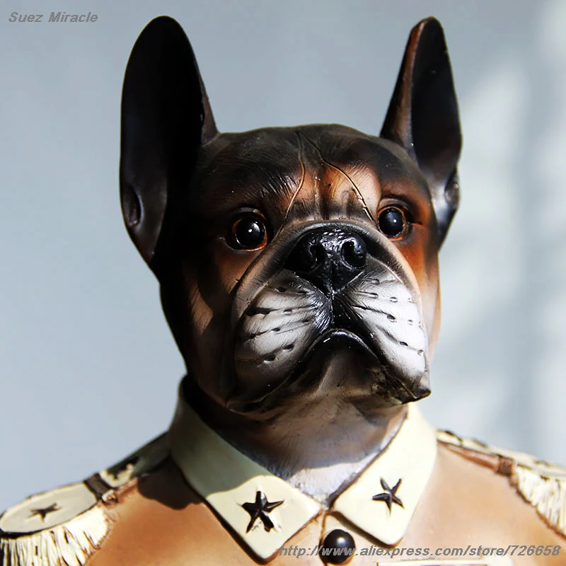 Бедствия Ретро глазурь Смола Feng Shui розыгрыше общего бык собака украшение для