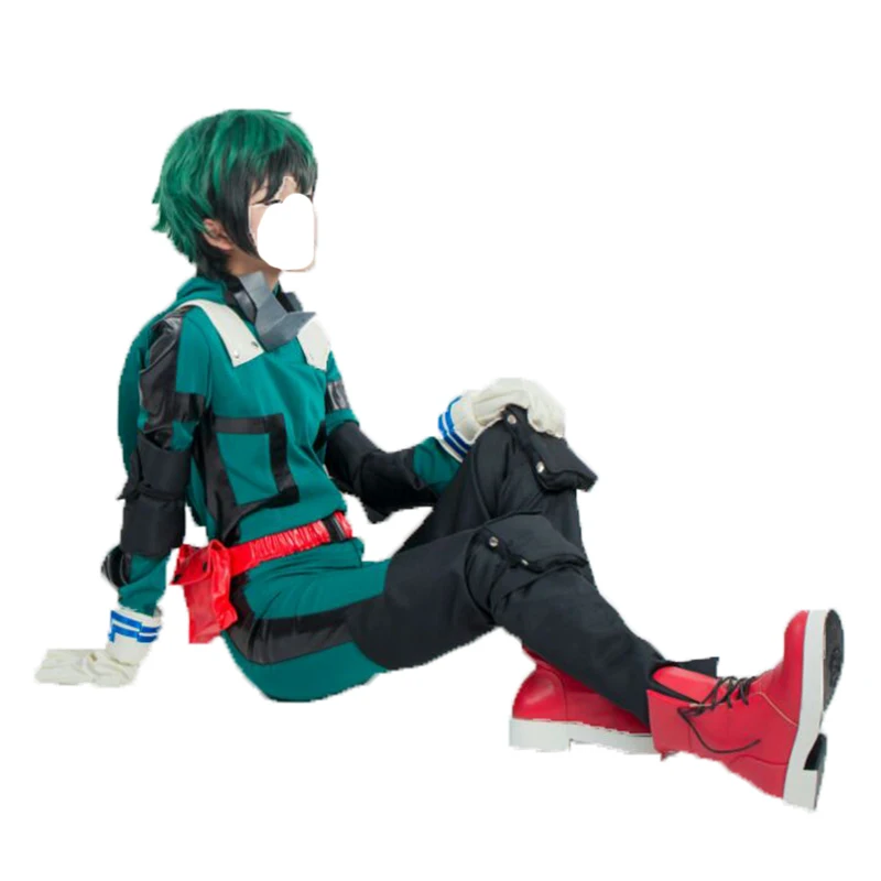 Аниме Мой герой Академия косплей костюм Izuku мидория платье боевые костюмы наряд с