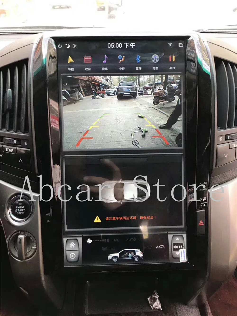 1" Tesla стиль Android 8,1 PX6 HDMI Автомобильный dvd-плеер gps навигация для Toyota LAND CRUISER LC200 2008- радио ips стерео