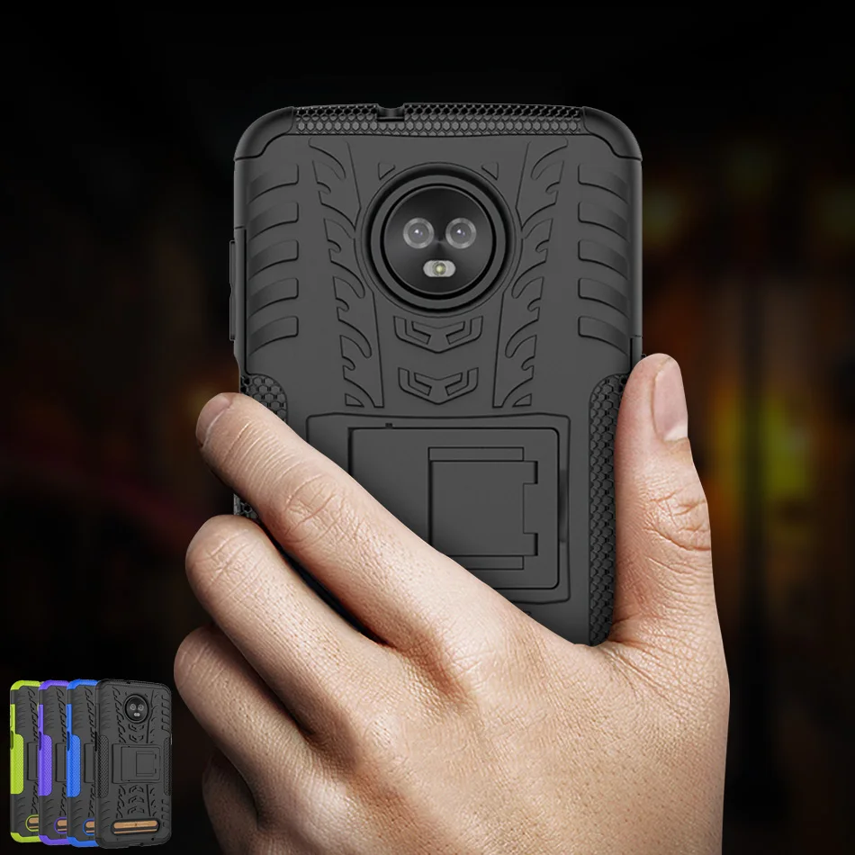 Силиконовый чехол для смартфона Motorola Z3 Play/Z 3 Play из ТПУ + ПК Moto Z2 Force Etui Fundas
