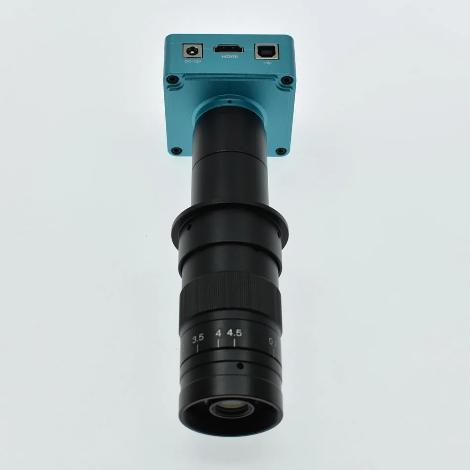 with 10X-180X Lens Full HD 28MP HDMI 1080 P USB цифровой видео микроскоп Камера+ 130X 180X 300X 400X 600X Регулируемый увеличением c-Крепление объектива - Цвет: with 10X-180X Lens