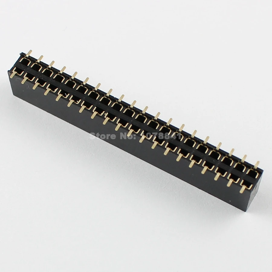 50 шт. шаг 2 54 мм 2x20 Pin 40 контактный разъем с двойным рядом камней штыревой разъём SMT