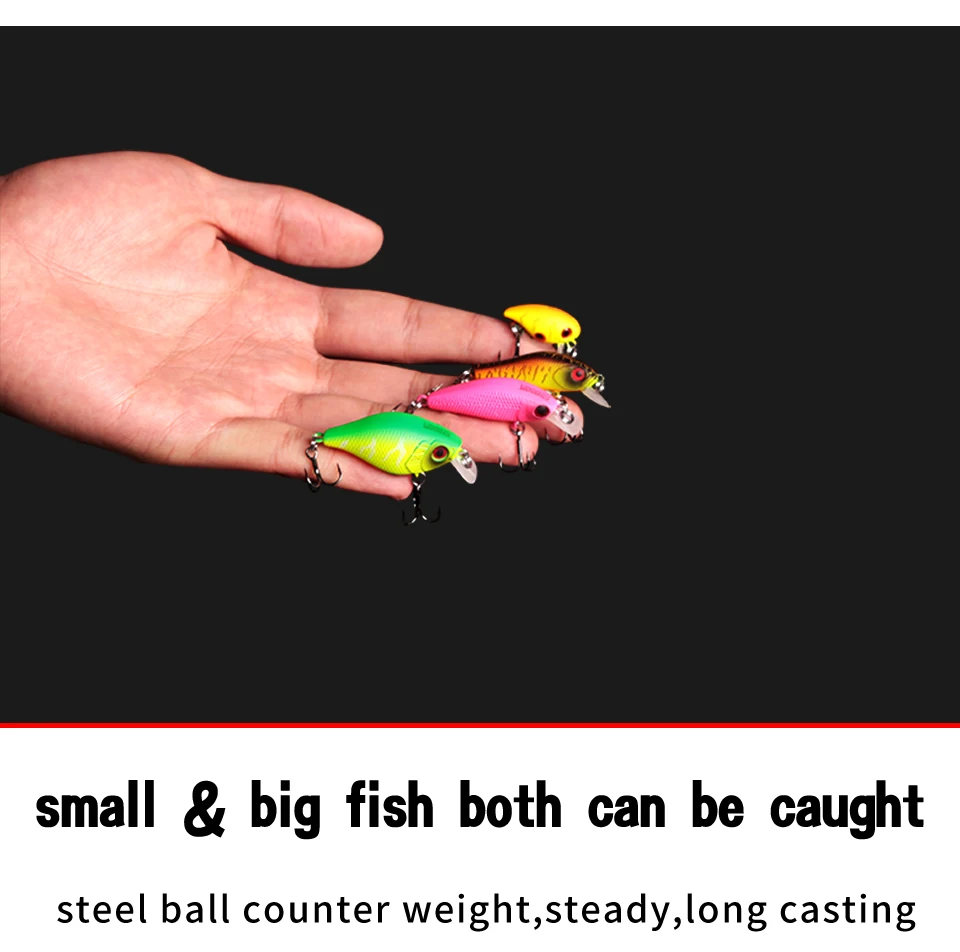 Kingdom Fishing Small Lure Set 4 шт. в одном комплекте с прочной коробкой для приманки