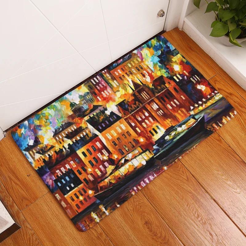 Новинка 2017 ковры с принтом ночного видения Нескользящие кухонные коврики для