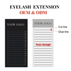 Накладные ресницы GLAMLASH OEM ODM с логотипом бренда частного заказа, накладные норковые ресницы, китайский профессиональный поставщик, просто свяжитесь с нами