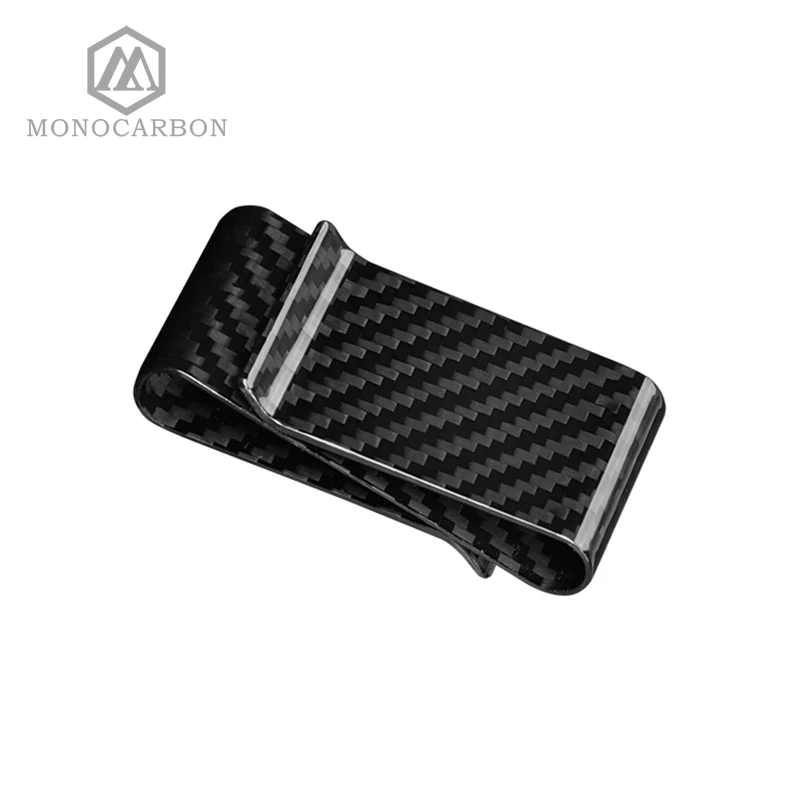 Высококачественный оригинальный 3K Twill двойной зажим для денег из углеродного