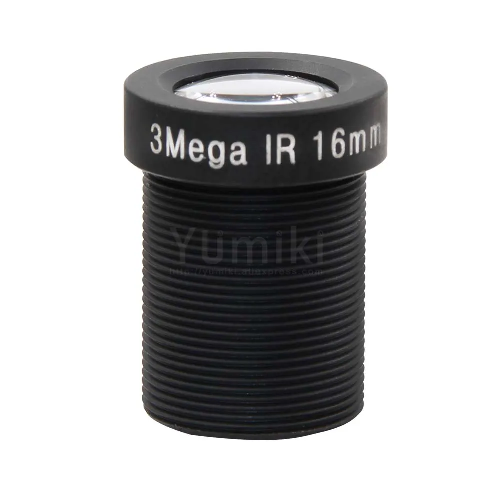 Yumiki 3,0 Megpixel M12 MTV 16 мм 3MP HD CCTV камера объектив IR HD камера безопасности Объектив фиксированная диафрагма