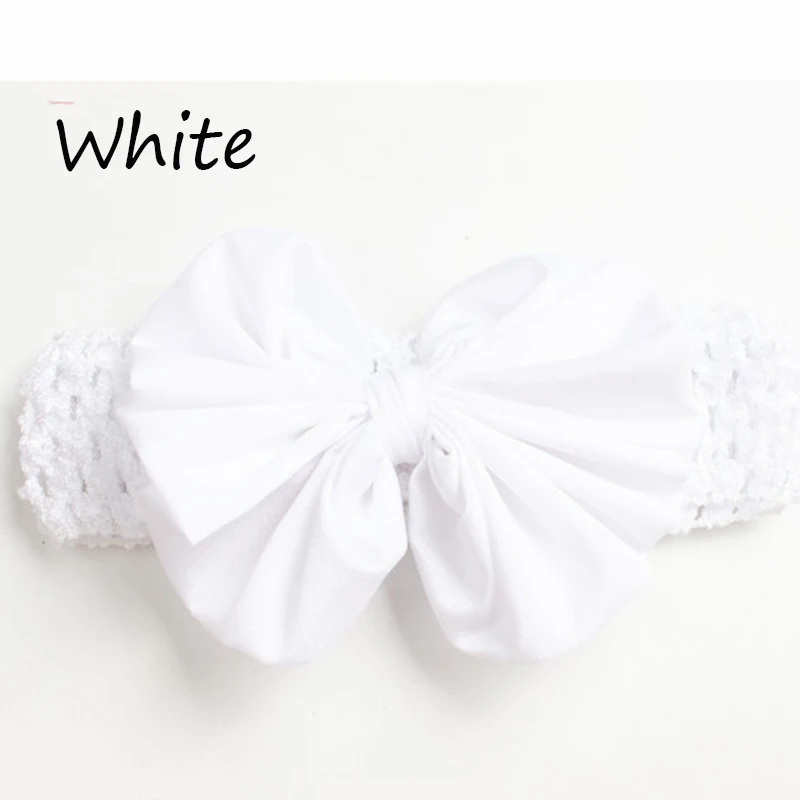 Большой Лук Повязки Эластичный Головной Убор Шифон Малышей Hairband Девушки Волосы