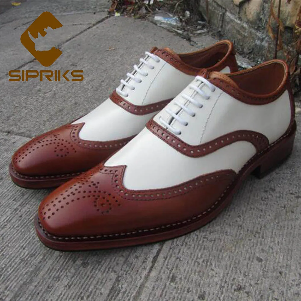 Мужские туфли Sipriks Wingtip итальянская зимняя сохраняющая тепло шерстяная обувь