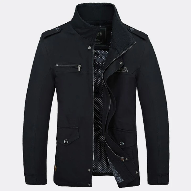 Мужская армейская стирка 100% хлопковая куртка для отдыха Мужские осенне-зимние