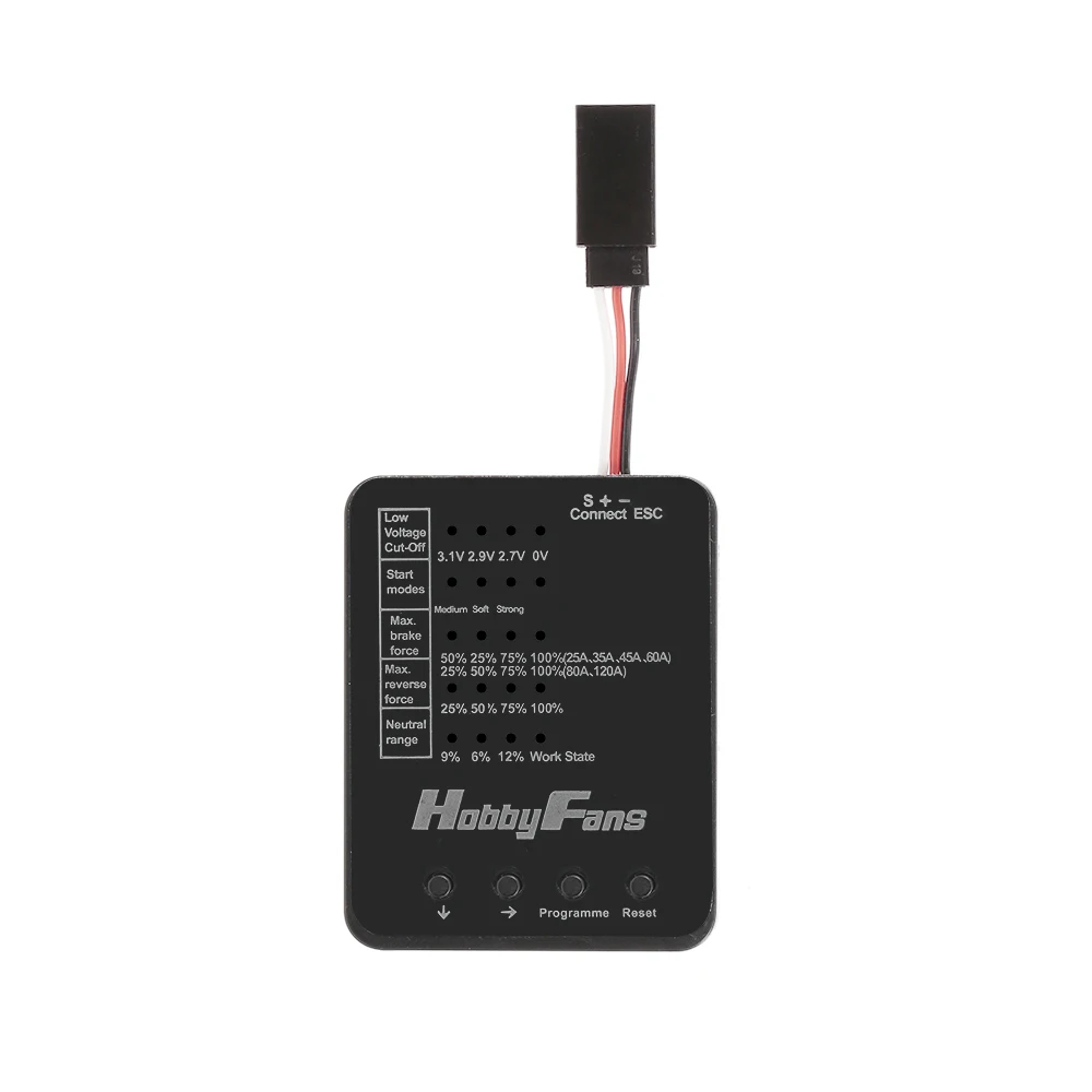 Programming Card 1:8 1:10 радиоуправляемая автомобильная часть программирующая карта и 60A 80A 120A бесщеточный 2-3s 2-4s ESC с BEC для TRAXXAS RC автомобиль внедорожный Гусеничный - Цвет: Programming Card
