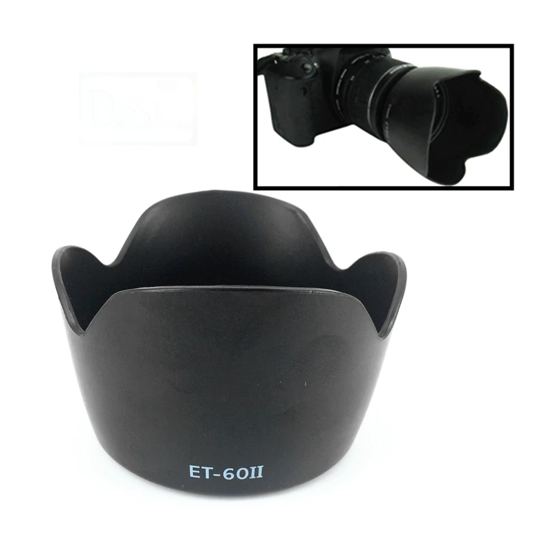 ET60II ET-60II бленда Лепесток цветок тени для Canon EF 55-250 75-300 90-300 мм объектив камеры