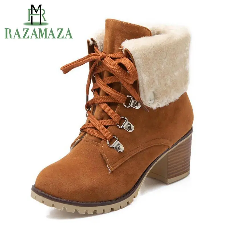 ZALAVOR/зимние ботинки женские плюшевые зимние повседневные модные на не сужающемся