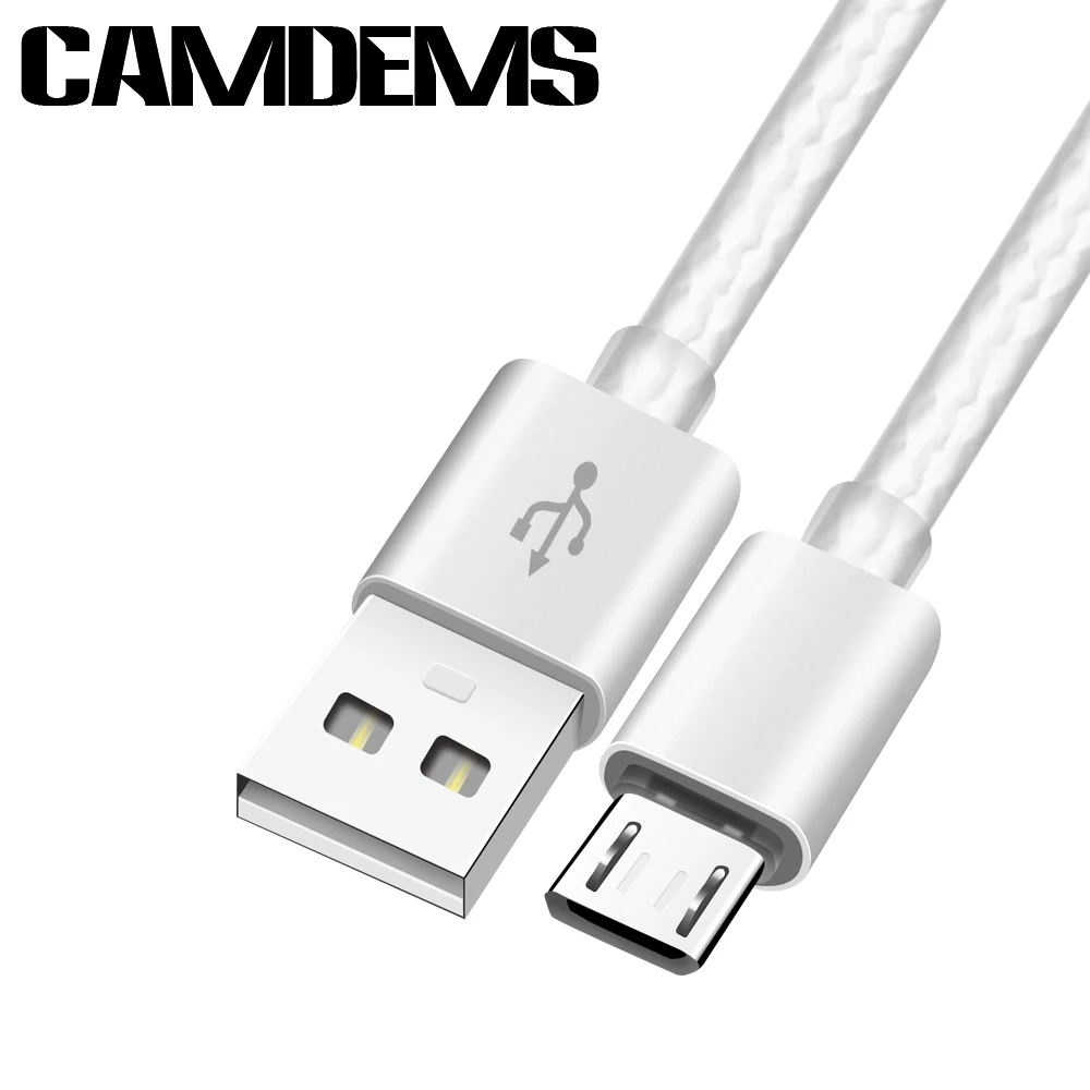 CAMDEMS / 2 в 1, 5V 2A AC, европейский настенный адаптер питания, зарядное устройство+ микро USB-кабель для Samsung s7, s6, Huawei G7, G8 plus, LG G4 - Тип штекера: only white cable