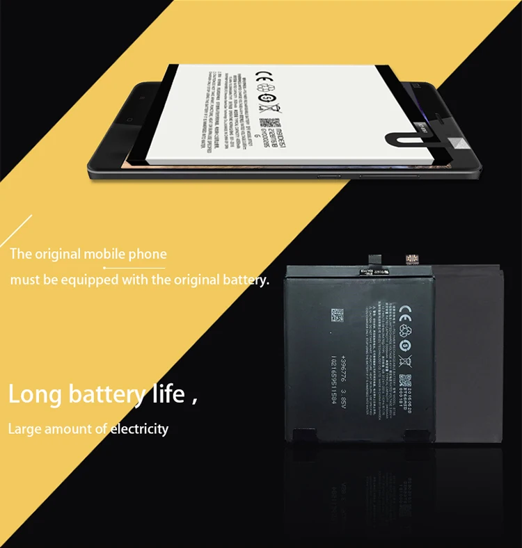 Meizu 3400 мАч BT66 батарея для Meizu PRO 6 Plus мобильный телефон Высокое качество батарея с номером отслеживания