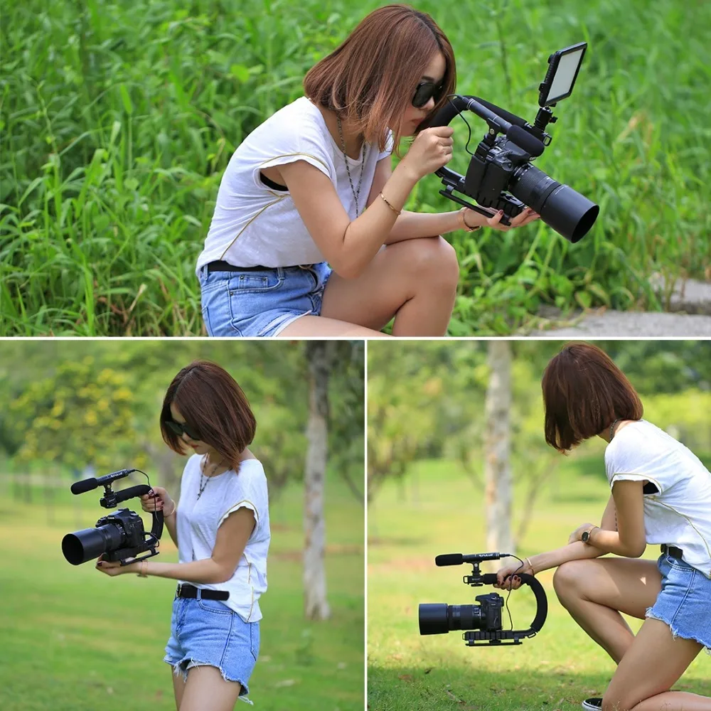 Стабилизатор PULUZ с U образным креплением для камеры|camera stabilizer|handgrip camerastabilizer for cameras