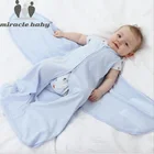 Спальный мешок Miracle Baby 60 см, из 100% хлопка, Детские спальные мешки, пеленка для новорожденных, детское одеяло против царапин, 0-6 месяцев