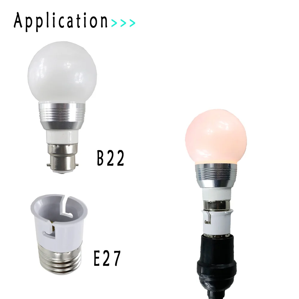 Led E27 к B22 огнеупорный материал держатель лампы конвертер гнездо базовый тип адаптер преобразования Светильник лампы прямая с фабрики
