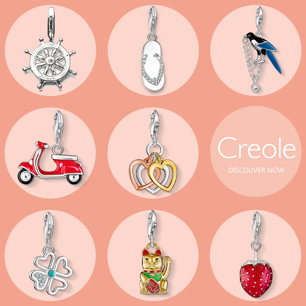 Откидной кулон для руля Мотоспорт с сердечками и клевером клубничный Шарм котом