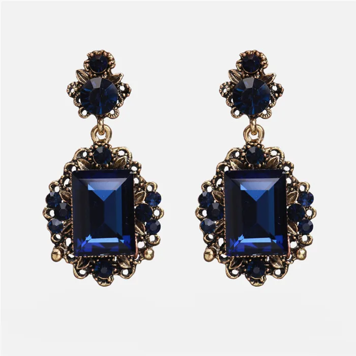 E1192 Ztech 32 дизайн синий кристалл/Кисточка/смолы Eearrings pendientes mujer moda Za новые большие массивные Оптовые аксессуары для ушей - Окраска металла: E1192