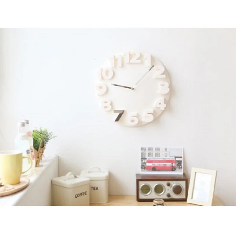 1 шт 3D ABS пластик все в одном Висячие настенные часы Бытовая ванная посуда