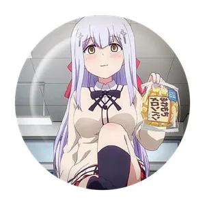 1 шт. 58 мм значок аниме Габриэль выпадение Габриэль сатанича девушка Tsukino Dakimakura ленивые девушки значки булавки брошь Кнопка значок - Окраска металла: 3
