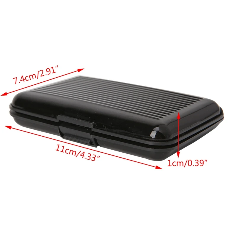 

New RFID Blocking Aluminum Credit Card Holder Wallet Hard Case Anti Scan Theft