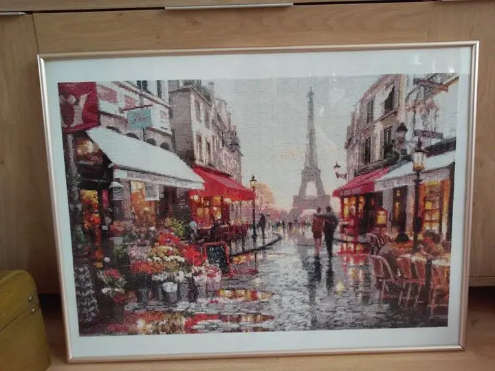 Полноразмерная Алмазная 3D картина сделай сам улица Парижа вышивка крестиком