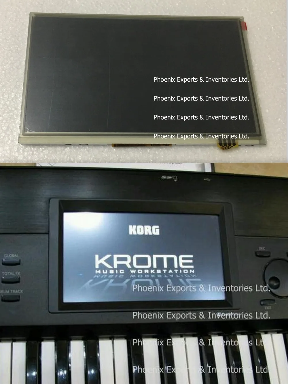 Оригинальный дисплей KORG с сенсорным экраном дигитайзер для Korg KROME ЖК экран