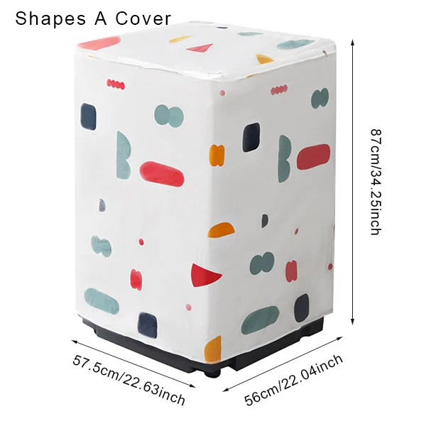 Shapes A Cover Бытовая стиральная машина, пылезащитный чехол, органайзер,, товары для дома, аксессуары, принадлежности, чехол для продукта - Цвет: Shapes A Cover
