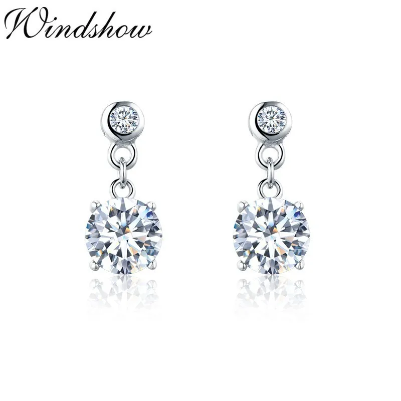 Серьги подвески из серебра 925 пробы с фианитами|Серьги-подвески| |