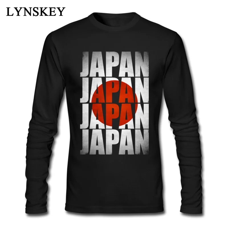 

Japan Flag Black Long T Shirts 2017 Newest Letter Words Printing Uncle Casual Cheap Homme Tee Shirt