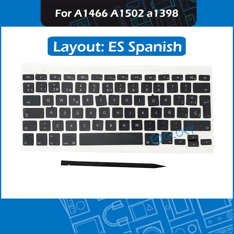 Новый набор ключей ES Spanish AP08 AP11 для Macbook Air Pro Retina 13 &quot15&quot A1465 A1466 A1502 A1398 колпачки