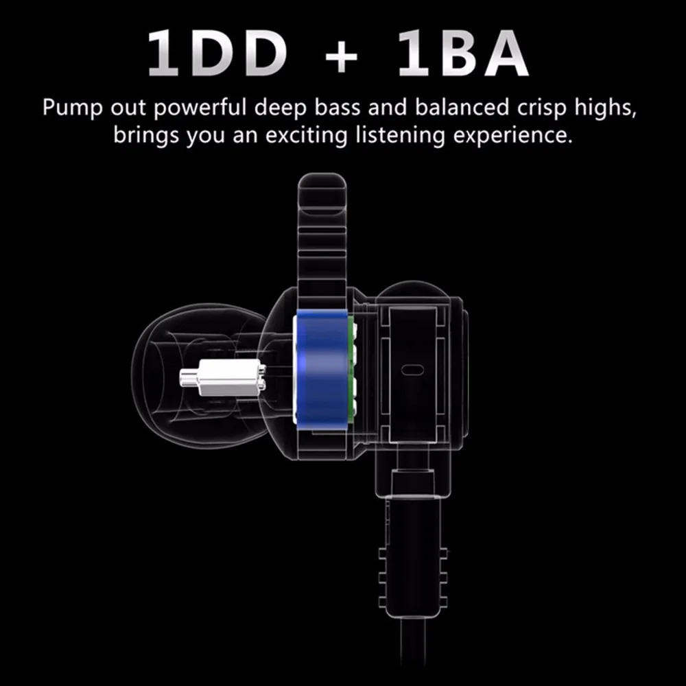 RenoNext RX6 HiFi наушники-вкладыши ANC проводные наушники со встроенным микрофоном |