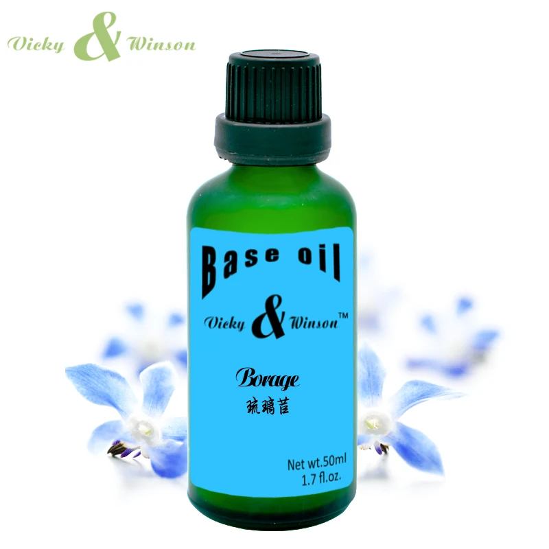 

Vicky&winson Borage oil 50ml 100% pure plant base oil essential oil Borage oil Breast Enhancement Anti - aging