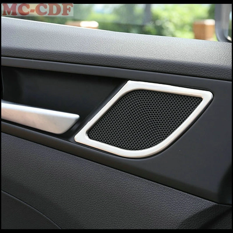 

2pcs For Hyundai Tucson 2015 2016 Stainless steel car door speakers decorative cover Car styling