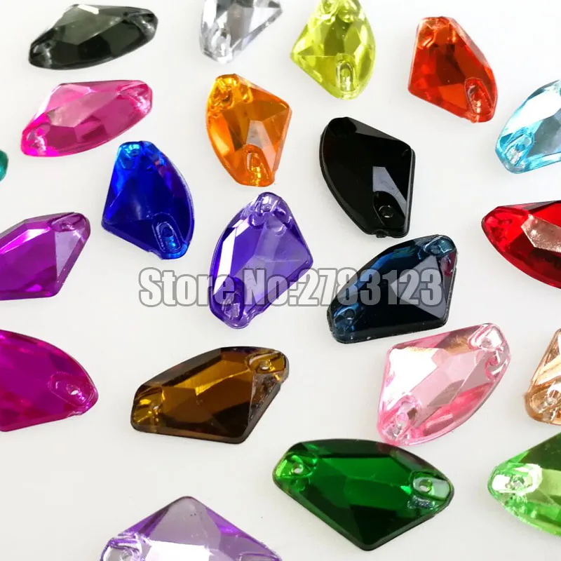 Пришивные стразы высокого качества в форме вентилятора 12x18 мм 15х24 17х27 50 шт. с