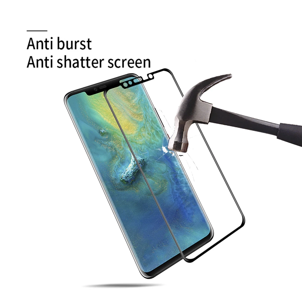 Для huawei Коврики 20 pro Экран протектор Полный Панель крышка из закаленного Стекло